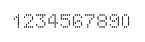 5×7数字点阵字体 ddN57AA12