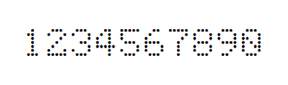 5×7数字点阵字体 ddN57AA22