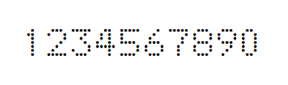 5×7数字点阵字体 ddN57AA439