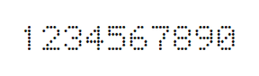 5×7数字点阵字体 ddN57AA66