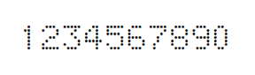 5×7数字点阵字体 ddN57AA698