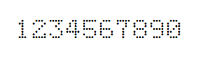 5×7数字点阵字体 ddN57AA71